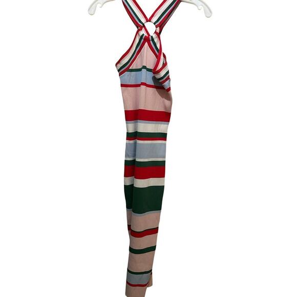 *NWT Ted Baker London Lyndiaa Tutti Frutti Halter Ribbed Bodycon Dress Size 3 - Picture 5 of 11